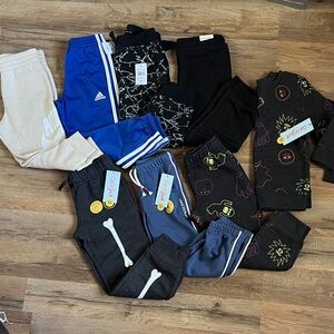 NWT Nike adidas cat &jack Track pants/joggers boy bundle 4T reinforced knee